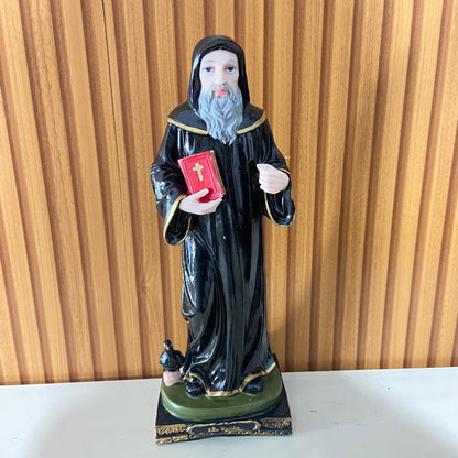 IMAGEM DE RESINA NACIONAL SÃO BENTO 30CM  (1 UNIDADE)