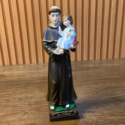 IMAGEM DE RESINA NACIONAL SANTO ANTÔNIO MOD1 20CM (1 UNIDADE)