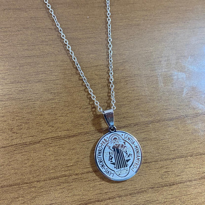 CORRENTE AÇO INOX MEDALHA SÃO BENTO  (1 UNIDADES)