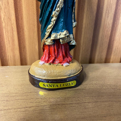 IMAGEM DE RESINA NACIONAL SANTA LUZIA 15CM (1 UNIDADE)