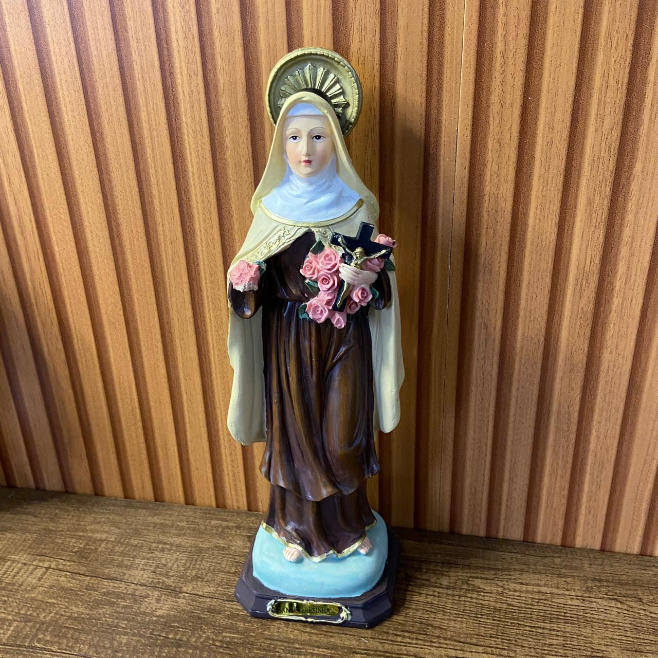IMAGEM DE RESINA IMPORTADA SANTA TERESINHA 31CM (1 UNIDADE)