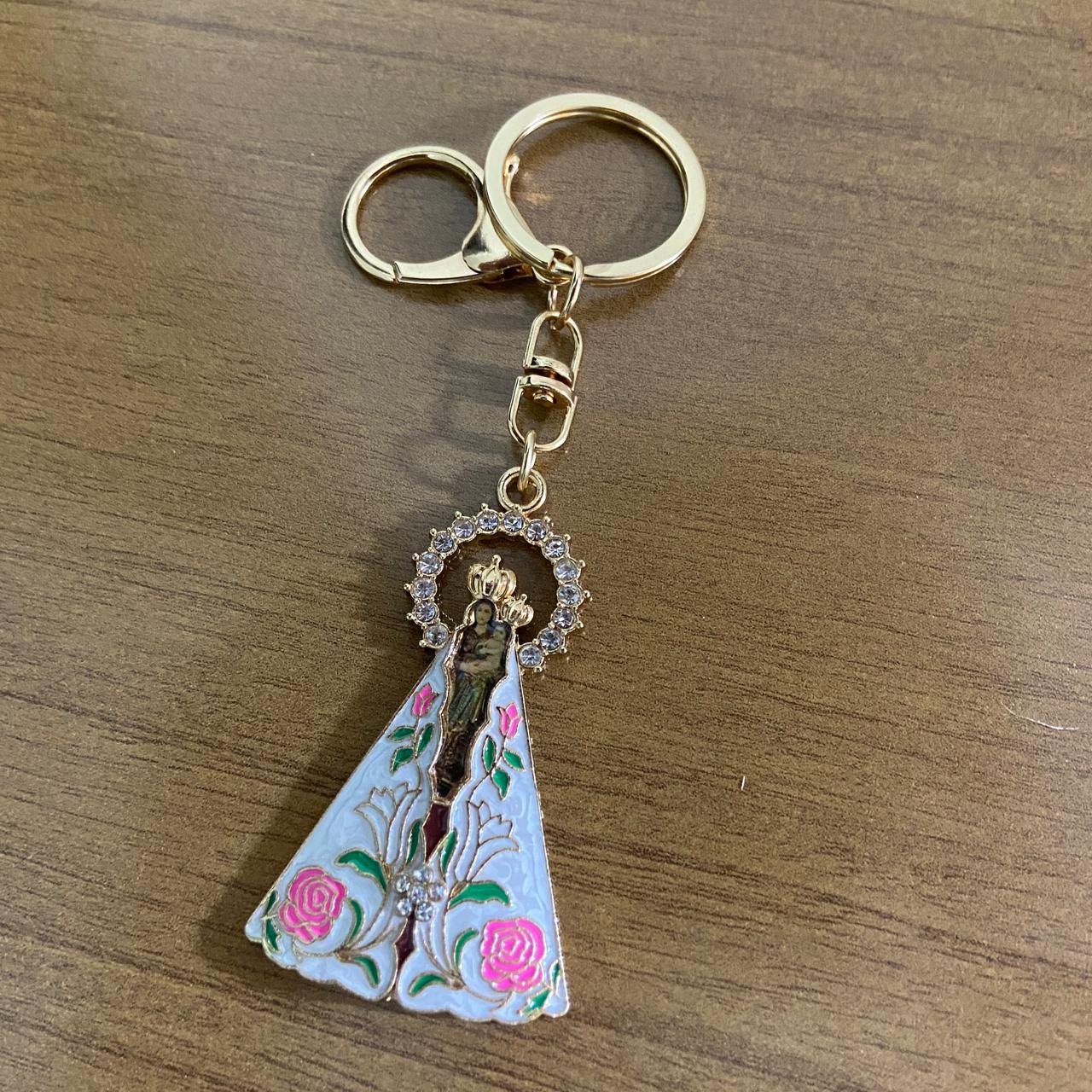 CHAVEIRO LUXO COM MOSQUETE NOSSA SENHORA DE NAZARÉ  (6 UNIDADES)