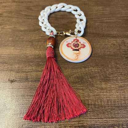 ELO DA CONSAGRAÇÃO  MEDALHÃO RESINADO SAGRADO CORAÇÃO DE JESUS (1 UNIDADE)