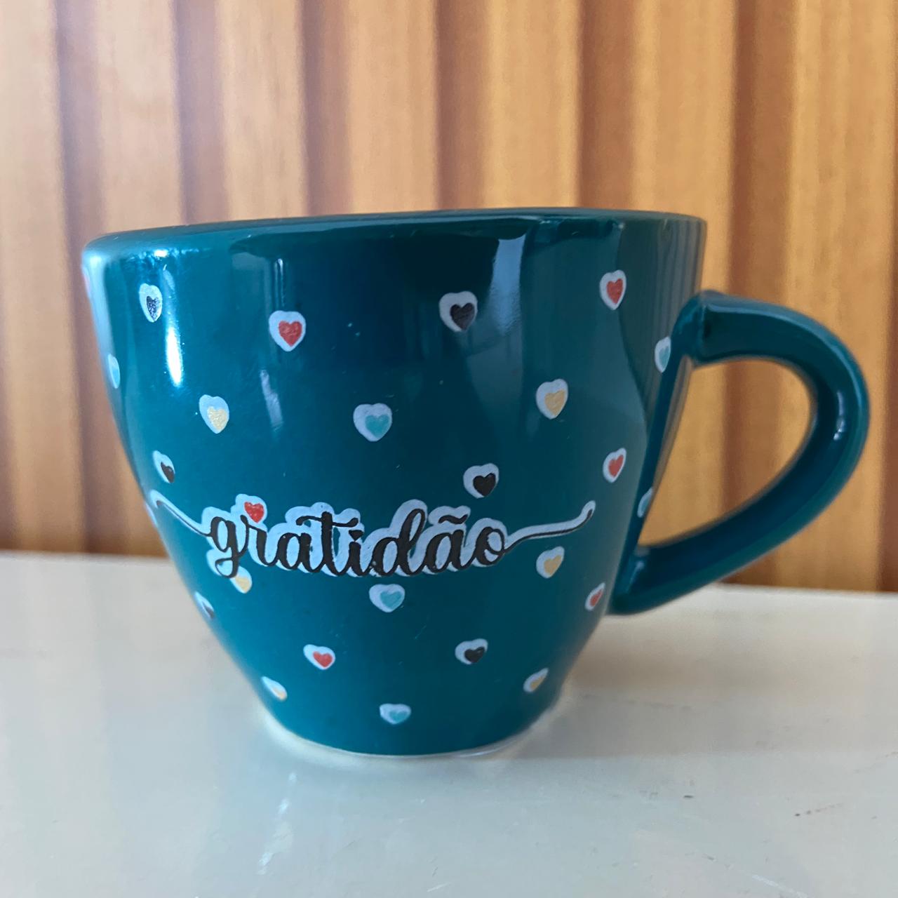 XÍCARA COQUINHO VERDE MOD2 GRATIDÃO (1 UNIDADE)