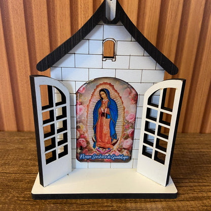 CAPELA PORTA NOSSA SENHORA DE GUADALUPE 16CM (1 UNIDADE)