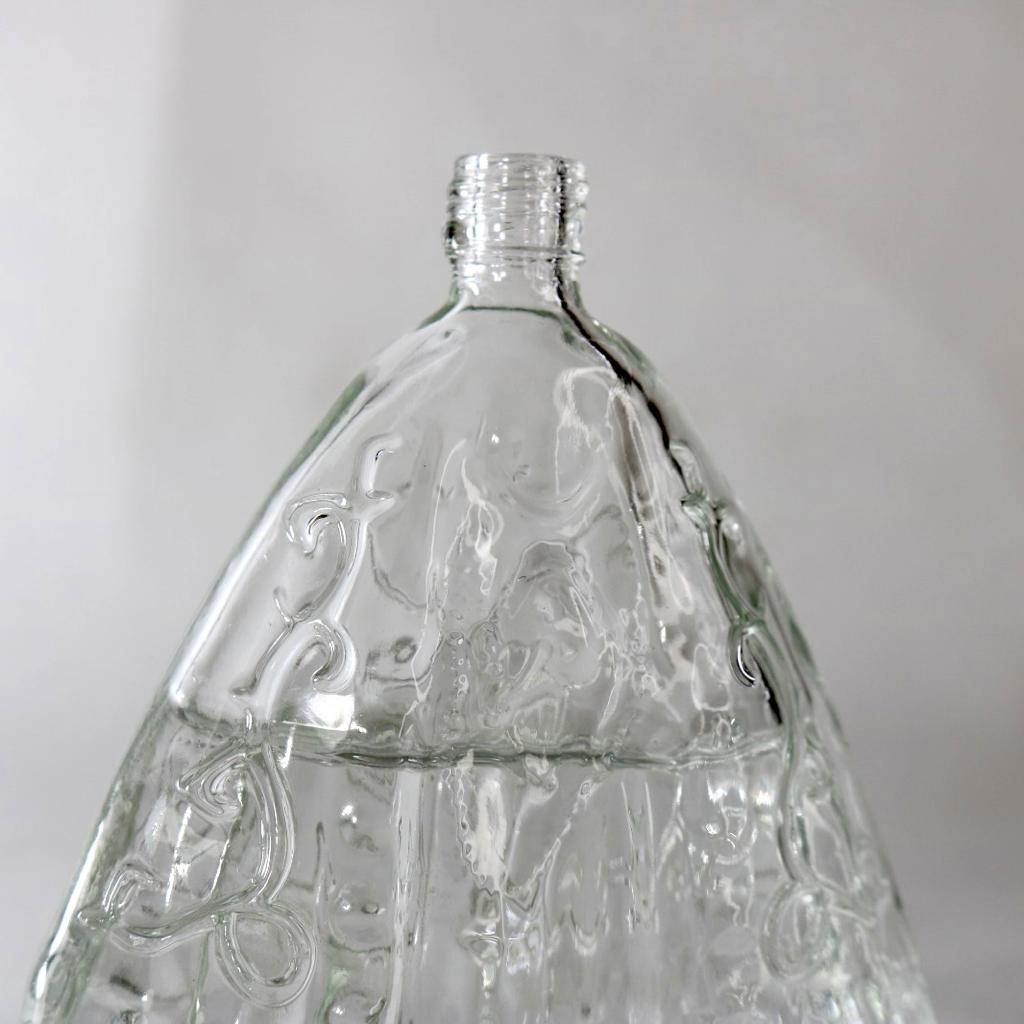 PORTA AGUA BENTA DE VIDRO NOSSA SENHORA APARECIDA CORPO 80ML (1 UNIDADE)