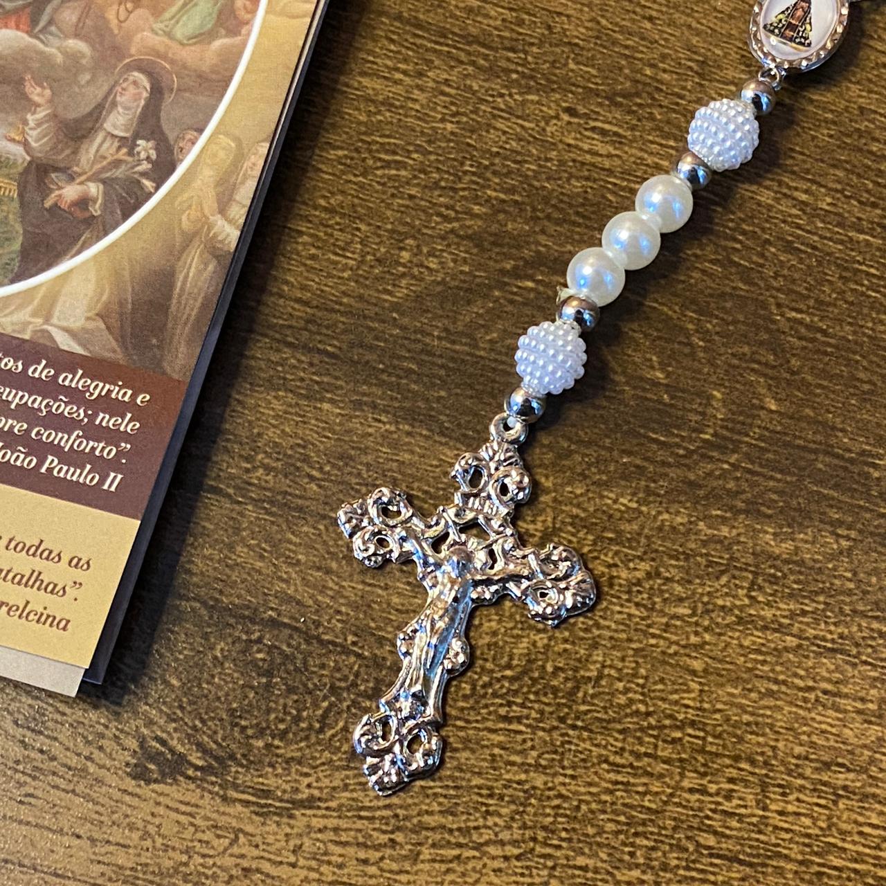 ROSÁRIO PÉROLA NOSSA SENHORA APARECIDA 8MM (1 UNIDADE)