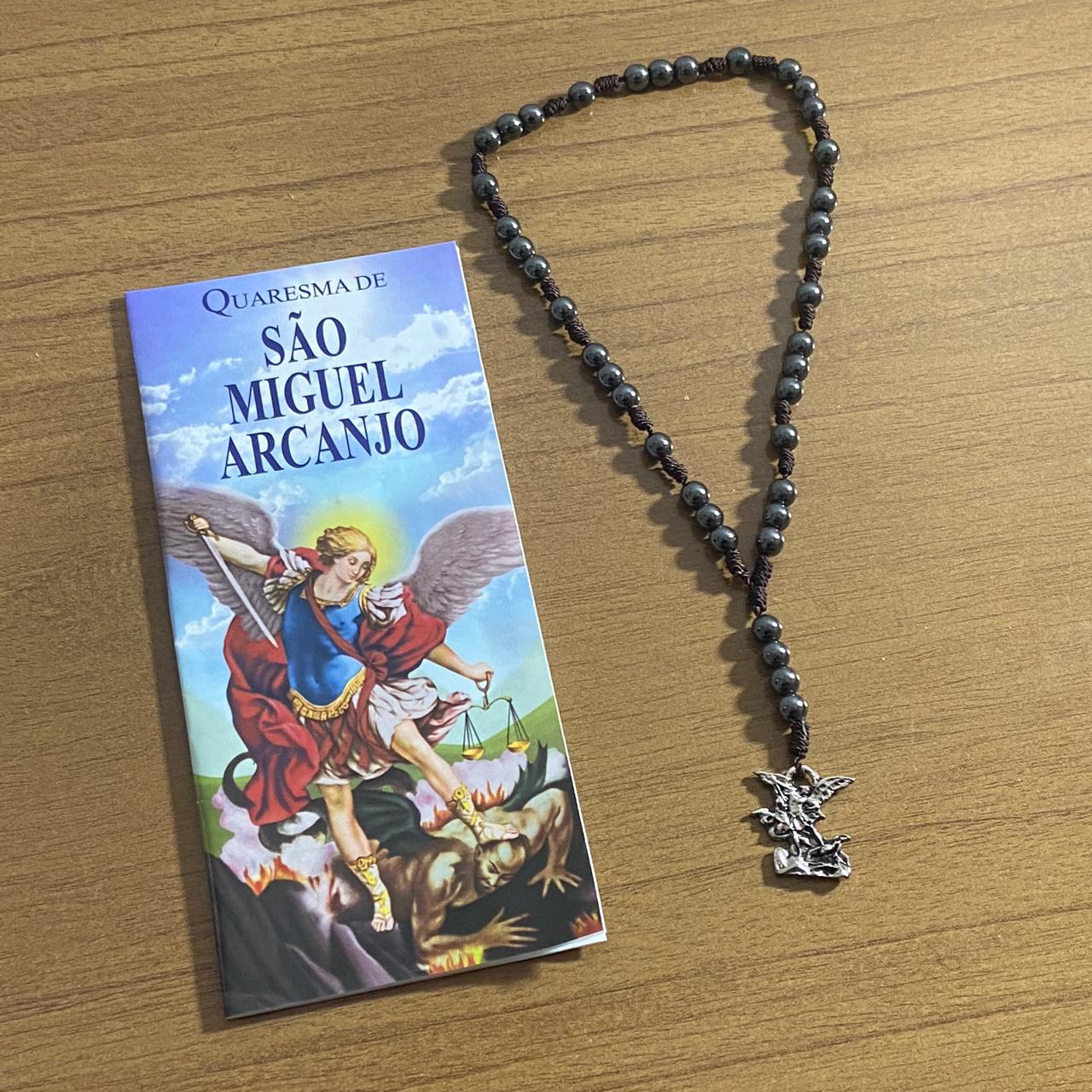 ROSÁRIO DE HEMATITA SÃO MIGUEL ARCANJO 06MM (1 UNIDADE)