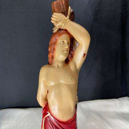 IMAGEM DE GESSO SÃO SEBASTIÃO 35CM (1 UNIDADE)