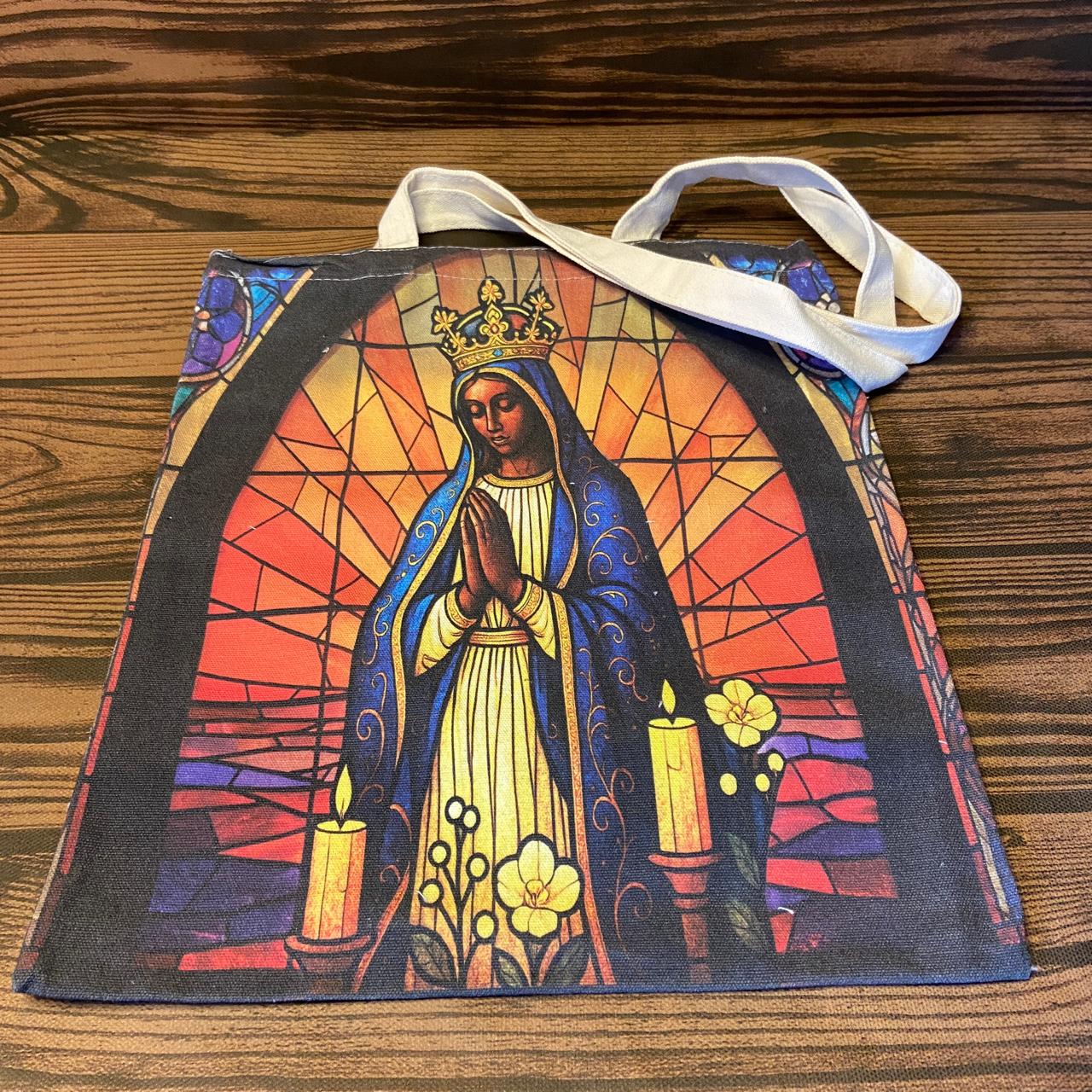 SACOLA DE COMPRAS NOSSA SENHORA APARECIDA 39x34,5CM  - MOD3 (1 UNIDADE)