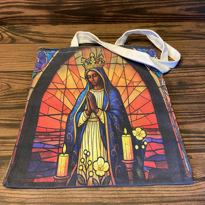 SACOLA DE COMPRAS NOSSA SENHORA APARECIDA 39x34,5CM  - MOD3 (1 UNIDADE)