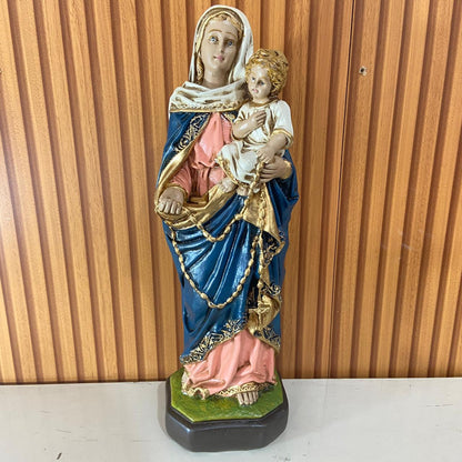 IMAGEM DE GESSO NOSSA SENHORA DO ROSÁRIO 40CM (1 UNIDADE)