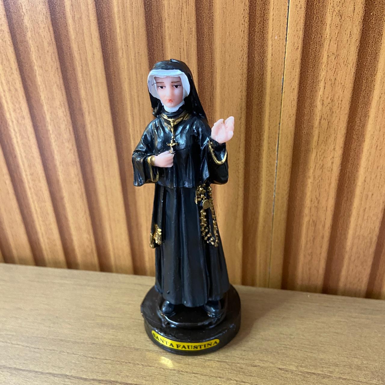 IMAGEM DE RESINA NACIONAL SANTA FAUSTINA 13CM (1 UNIDADE)