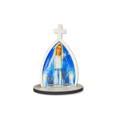 CAPELA MDF DESMONTÁVEL NOSSA SENHORA DAS GRAÇAS 11CM (1 UNIDADE)