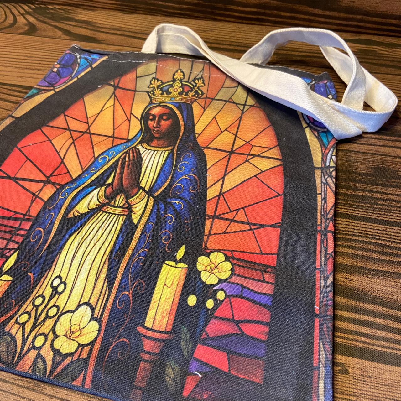 SACOLA DE COMPRAS NOSSA SENHORA APARECIDA 39x34,5CM  - MOD3 (1 UNIDADE)