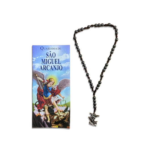 ROSÁRIO DE HEMATITA SÃO MIGUEL ARCANJO 06MM (1 UNIDADE)