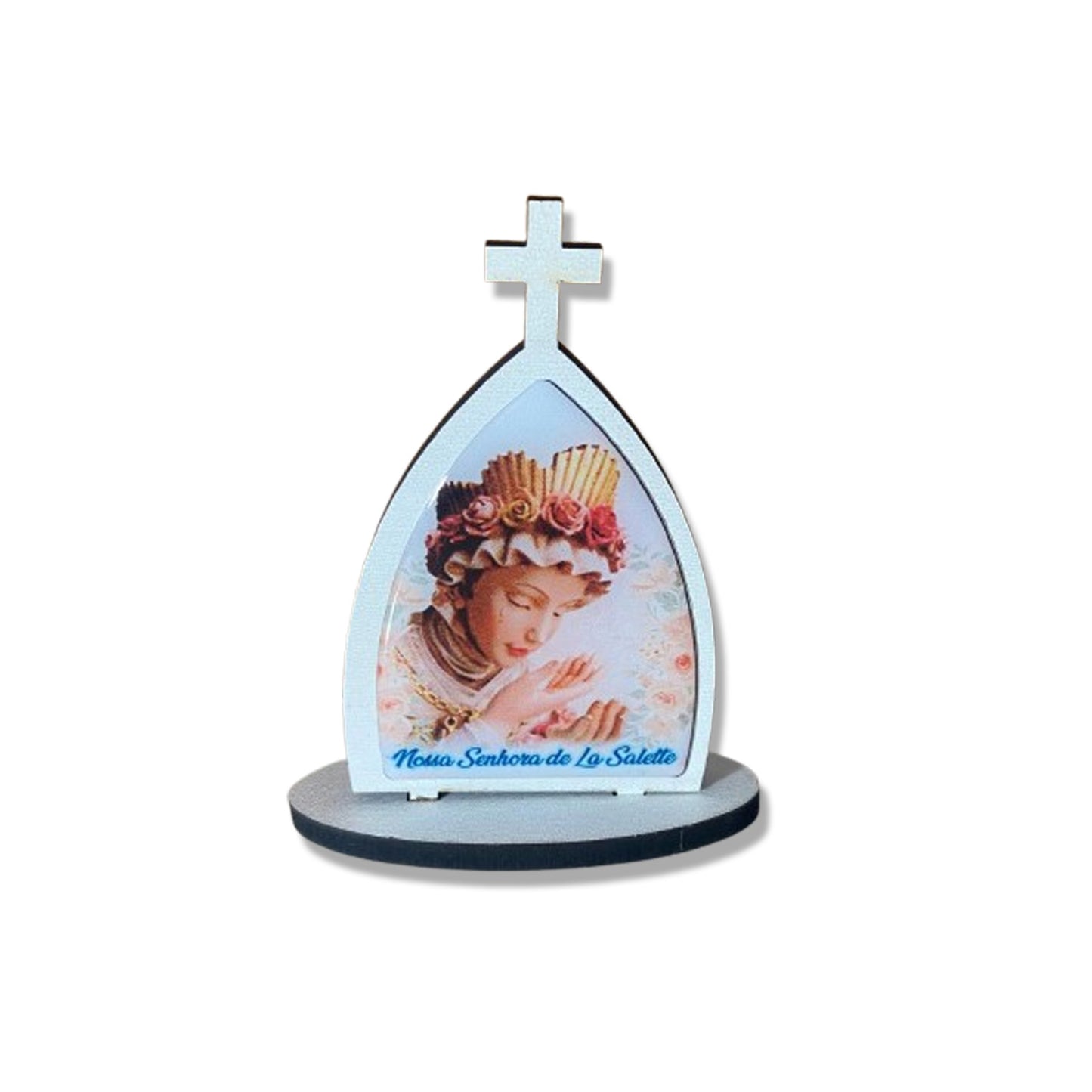 CAPELA MDF DESMONTÁVEL NOSSA SENHORA DE SALETTE 11CM (1 UNIDADE)