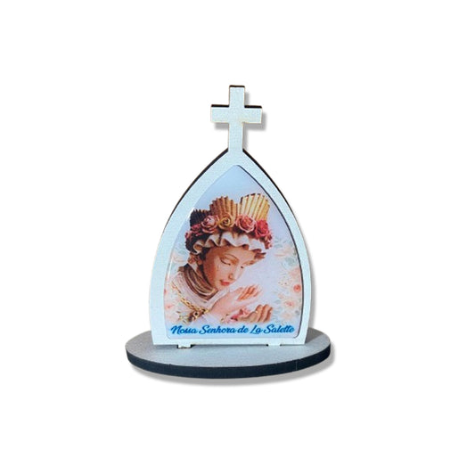 CAPELA MDF DESMONTÁVEL NOSSA SENHORA DE SALETTE 11CM (1 UNIDADE)