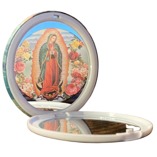 ESPELHO DE BOLSA NOSSA SENHORA DE GUADALUPE ( 3 UNIDADES )