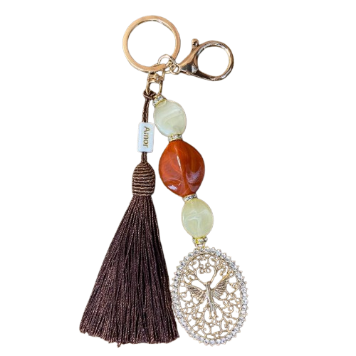 CHAVEIRO DE PEDRARIAS DIVINO ESPÍRITO SANTO COM STRASS (1 UNIDADE)