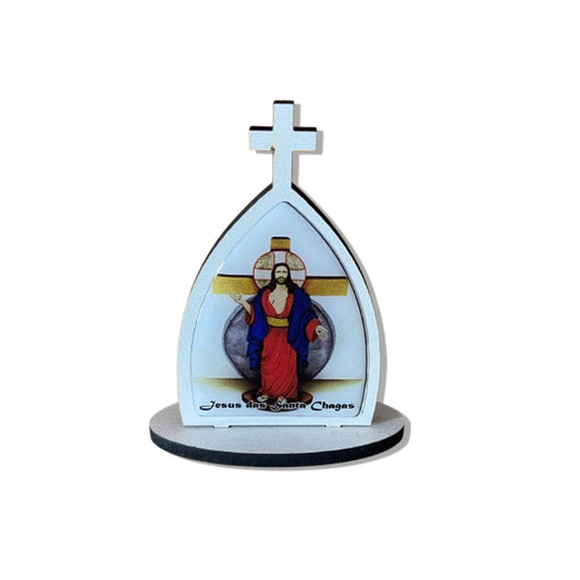CAPELA MDF DESMONTÁVEL SANTAS CHAGAS 11CM (1 UNIDADE)