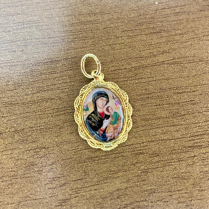 MEDALHA ALUMINIO NOSSA SENHORA DO PERPETUO SOCORRO (36 UNIDADES)