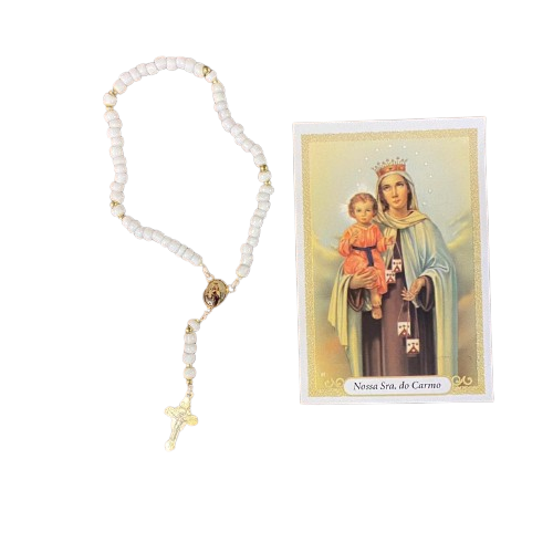 TERÇO MIÇANGA NOSSA SENHORA DO CARMO  4MM   (1UNIDADE)