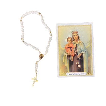 TERÇO MIÇANGA NOSSA SENHORA DO CARMO  4MM   (1UNIDADE)