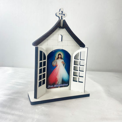 CAPELA PORTA JESUS MISERÍCORDIOSO 16CM (1 UNIDADE)