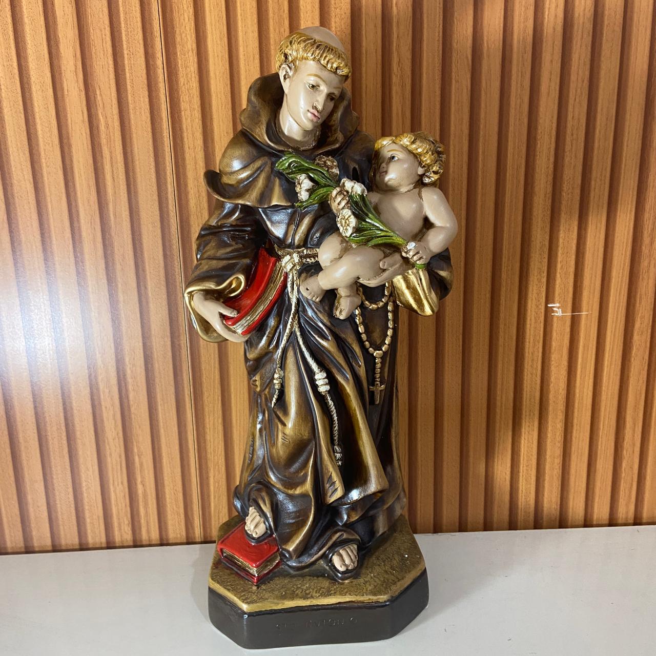 IMAGEM DE GESSO SANTO ANTÔNIO 43CM (1 UNIDADE)
