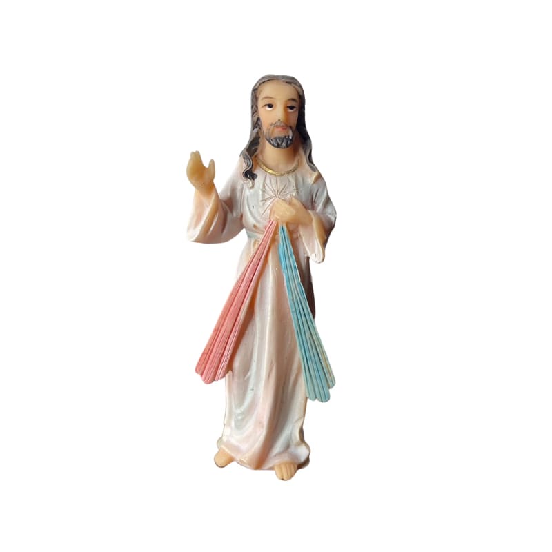 IMAGEM DE RESINA IMPORTADA JESUS MISERICORDIOSO 08CM (1 UNIDADE)