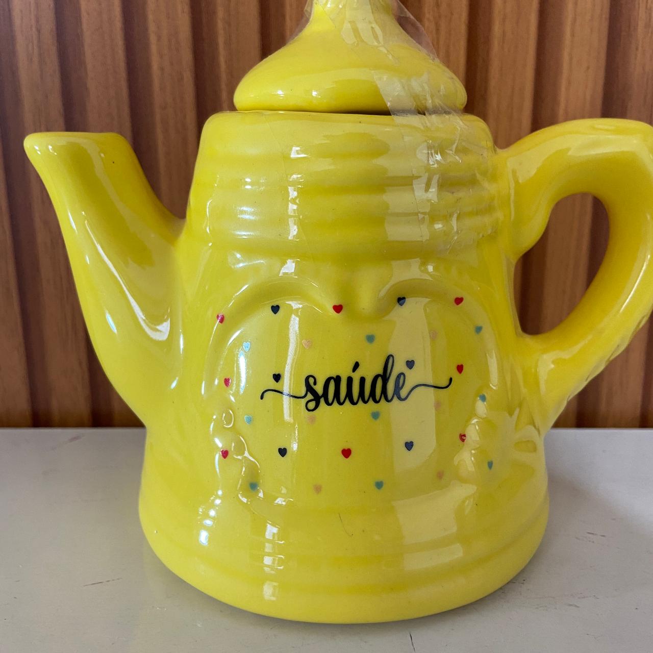 BULE DE PORCELANA AMARELO SAÚDE 600ML (1 UNIDADE)