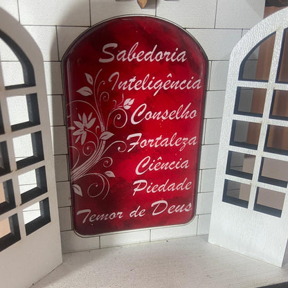 CAPELA PORTA DIVINO ESPÍRITO SANTO 16CM (1 UNIDADE)