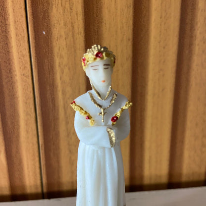 IMAGEM DE RESINA NACIONAL NOSSA SENHORA DE SALETTE 07CM (6 UNIDADES)