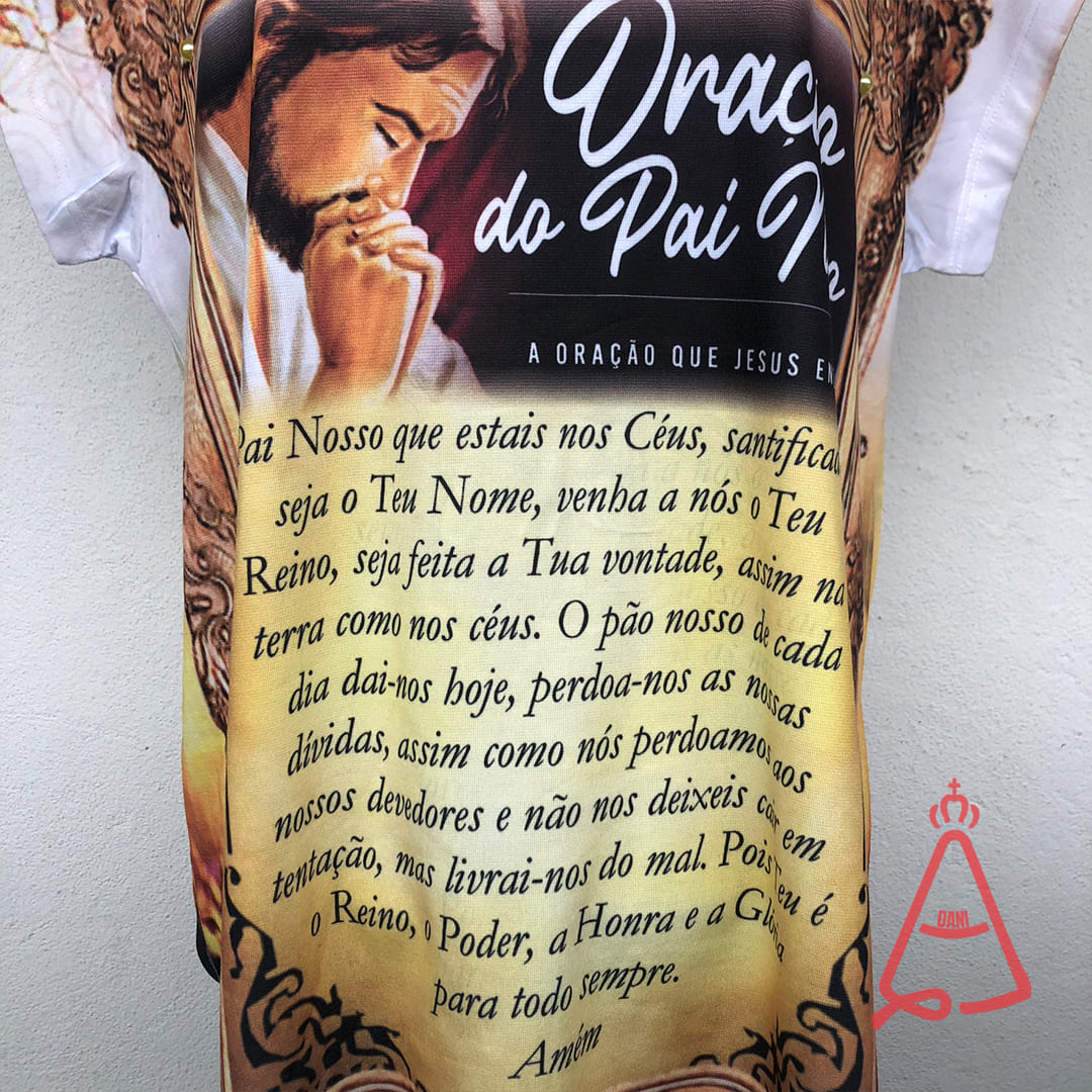 CAMISETA RELIGIOSA ORAÇÃO DO PAI NOSSO TAMANHO:GG (1 UNIDADE)