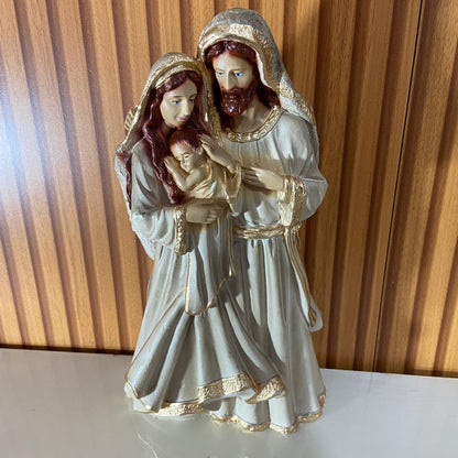 IMAGEM DE GESSO SAGRADA FAMÍLIA 29CM (1 UNIDADE)