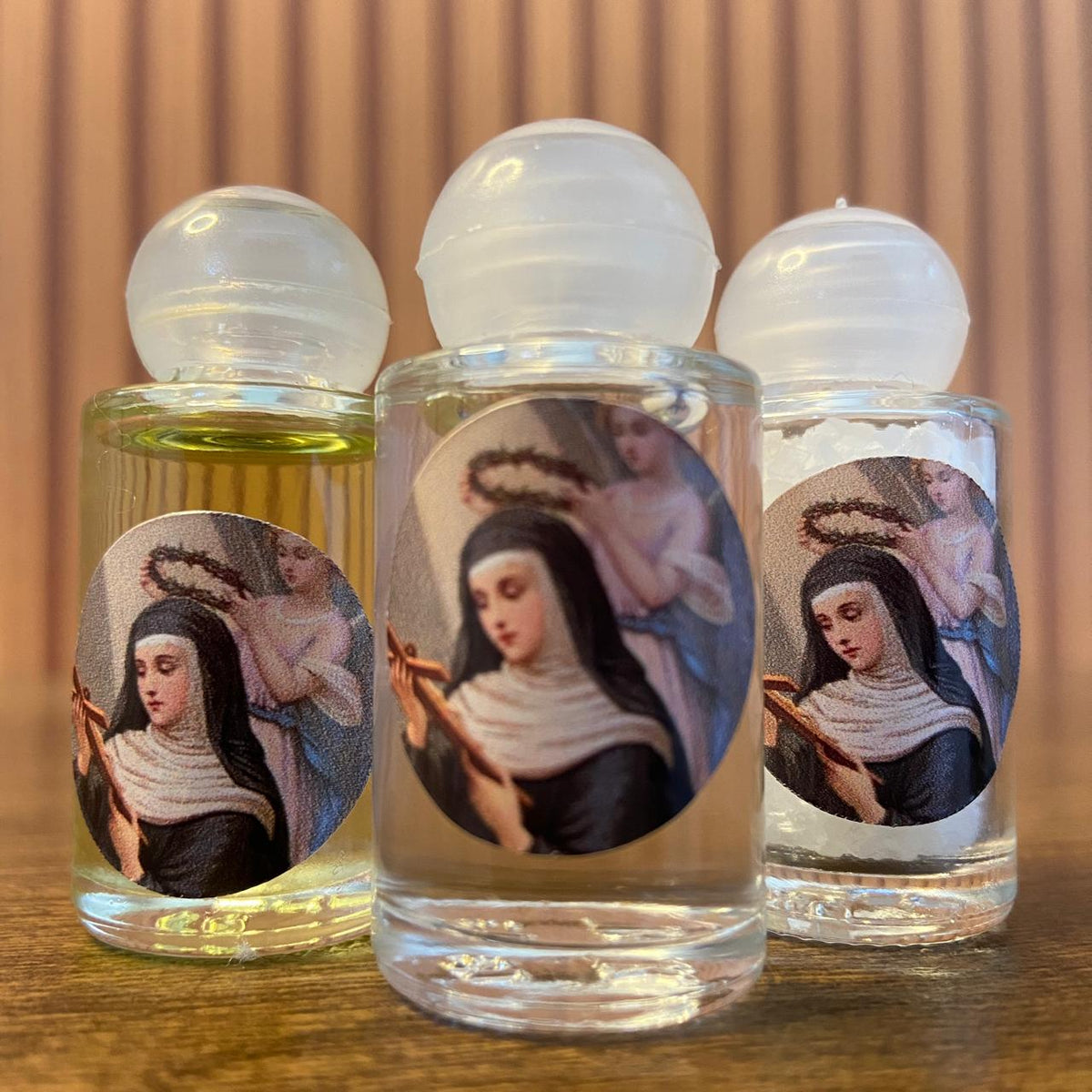 KIT AGUA SAL E ÓLEO SANTA RITA DE CÁSSIA MOD 2 (1 UNIDADE)