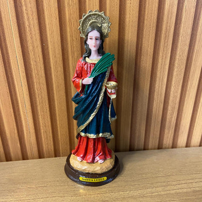 IMAGEM DE RESINA NACIONAL SANTA LUZIA 20CM (1 UNIDADE)