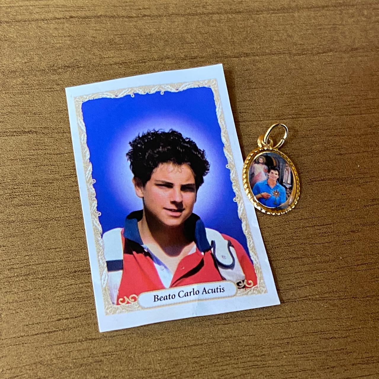 MEDALHA ALUMINIO CARLO ACUTIS (36 UNIDADES)