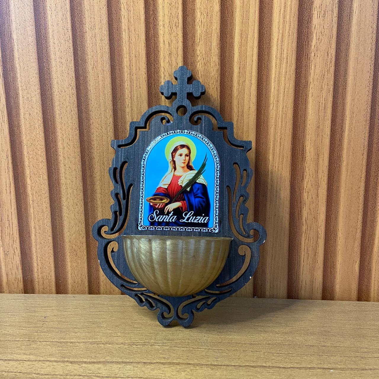 PORTA AGUA BENTA MDF SANTA LUZIA 16CM (1 UNIDADE)