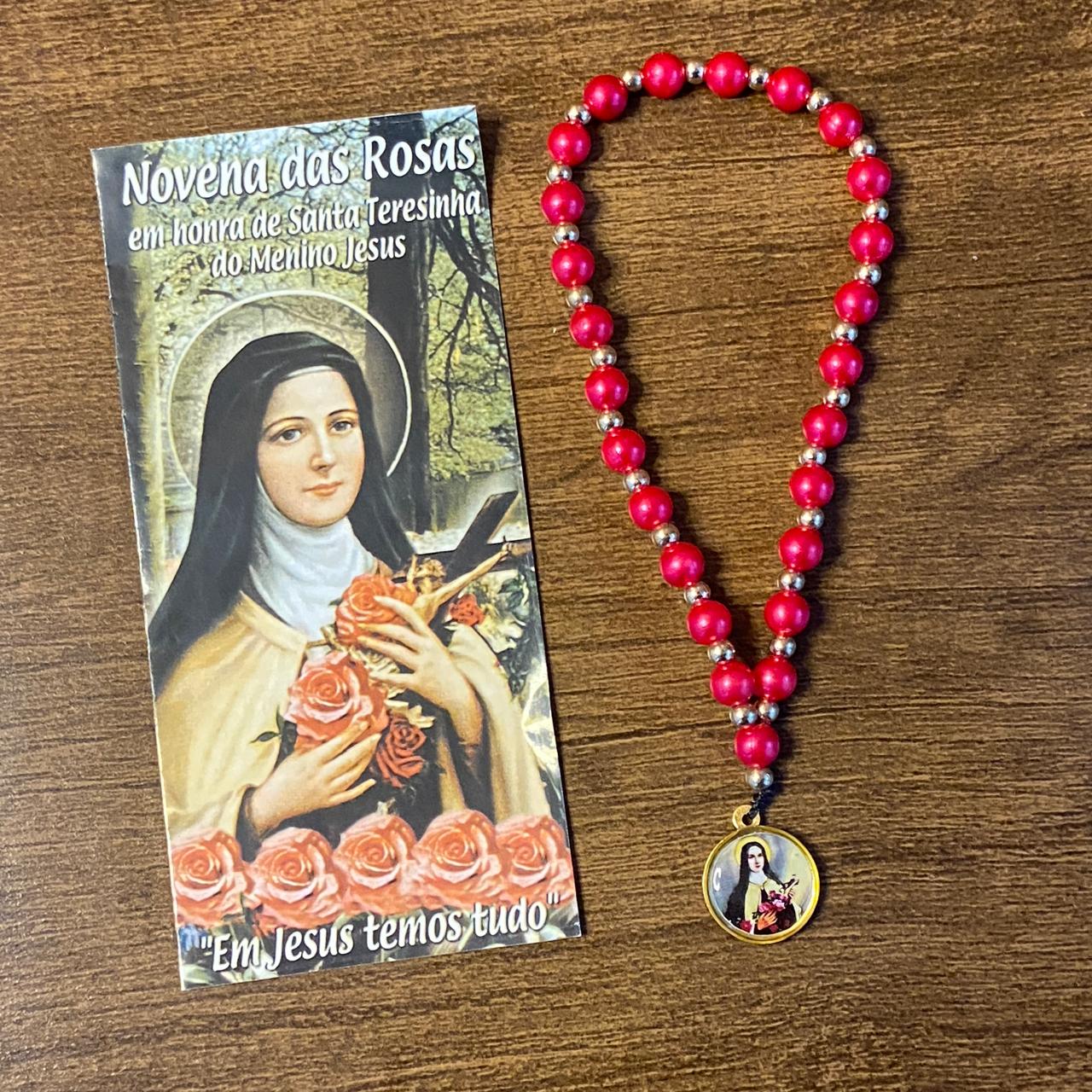 NOVENA DAS ROSAS DE SANTA TERESINHA 8MM (1 UNIDADE)