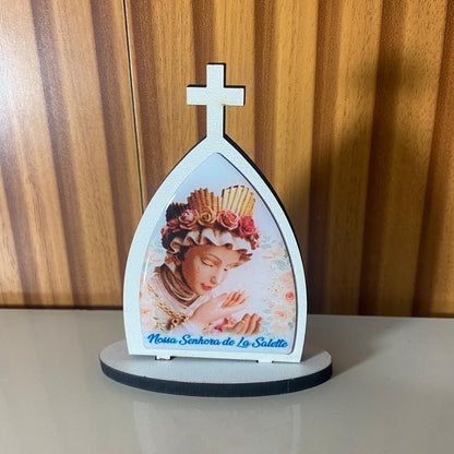 CAPELA MDF DESMONTÁVEL NOSSA SENHORA DE SALETTE 11CM (1 UNIDADE)