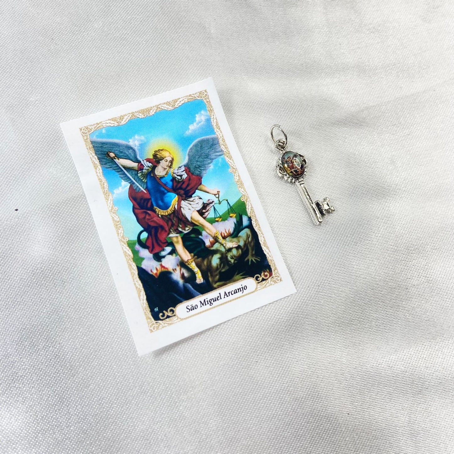 CHAVE MEDALHA PÍCOLA SÃO MIGUEL (12 UNIDADES)