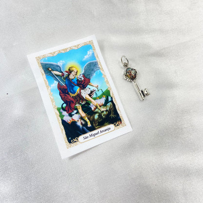 CHAVE MEDALHA PÍCOLA SÃO MIGUEL (12 UNIDADES)