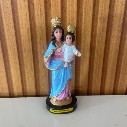 IMAGEM DE RESINA NACIONAL NOSSA SENHORA AUXILIADORA 14CM (1 UNIDADE)