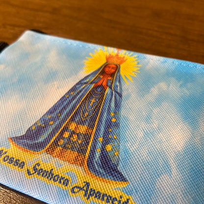 BOLSA PORTA MOEDAS NOSSA SENHORA APARECIDA MOD1 (1 UNIDADE)