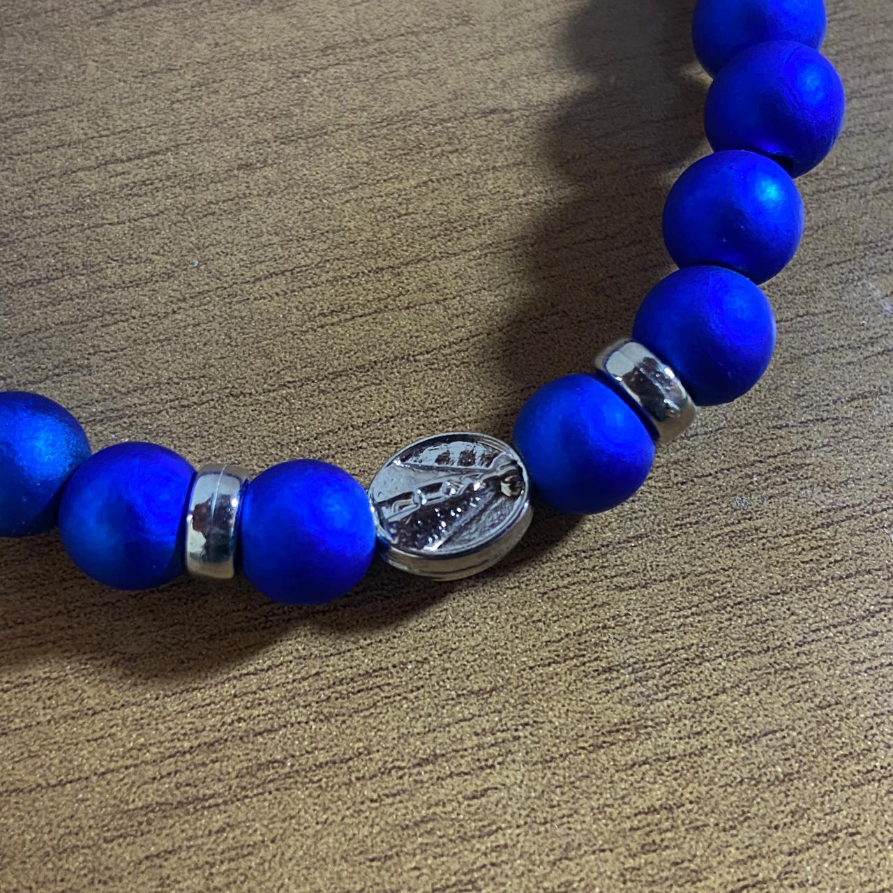 PULSEIRA AZUL NOSSA SENHORA APARECIDA (6 UNIDADES)