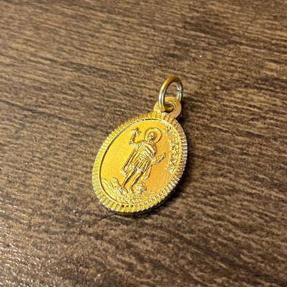 MEDALHA ITALIANA DOURADA SANTO EXPEDITO  (12 UNIDADES)