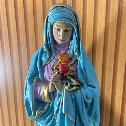 IMAGEM DE GESSO NOSSA SENHORA DAS DORES 43CM (1 UNIDADE)