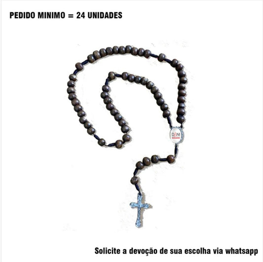 TERÇO DE MADEIRA PERSONALIZADO 8MM (1 UNIDADE)